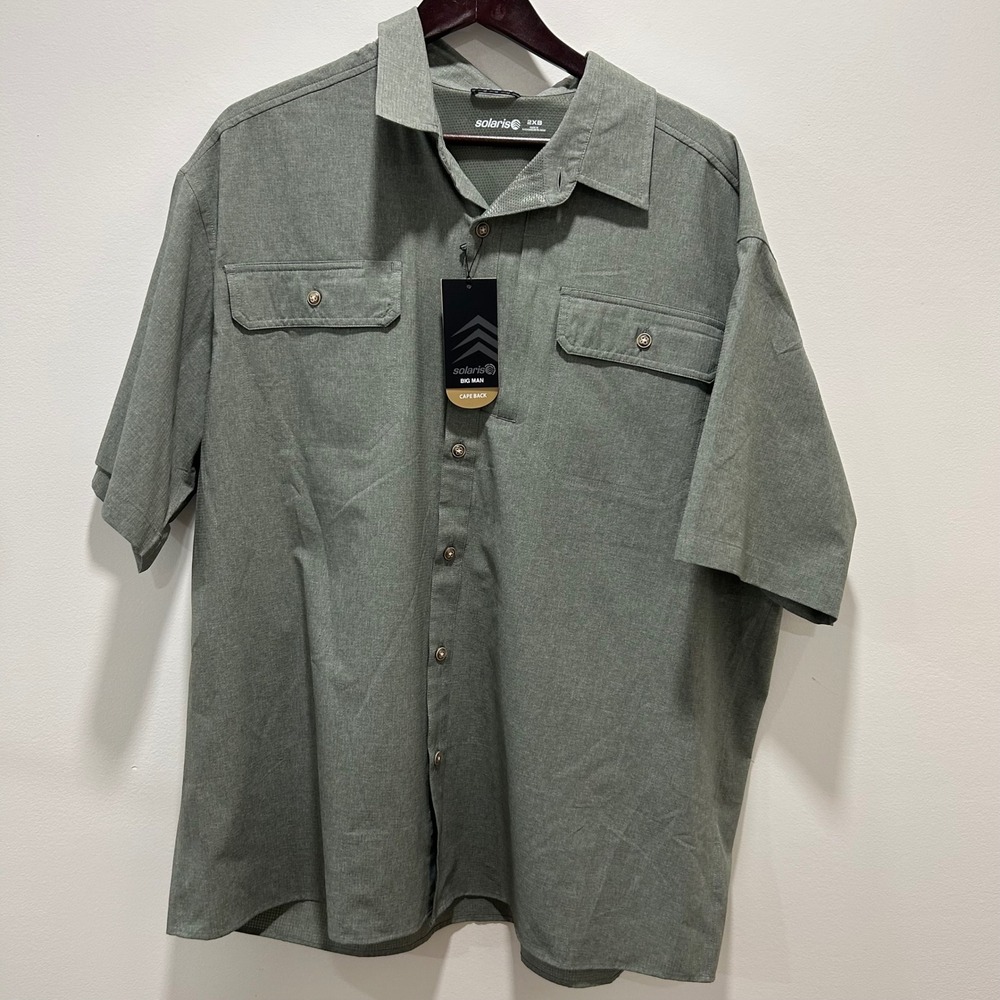 Green Solaris 2X fishing‎ shirt